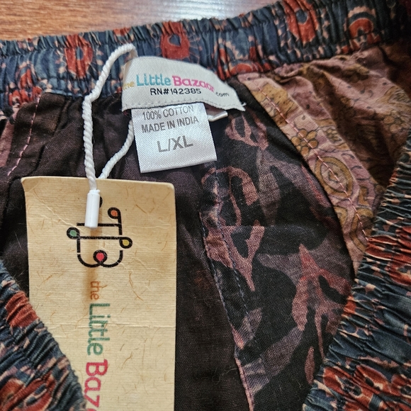 The Little Bazaar Boho Hippie Patchwork Flowy Pants - Picture 5 of 10